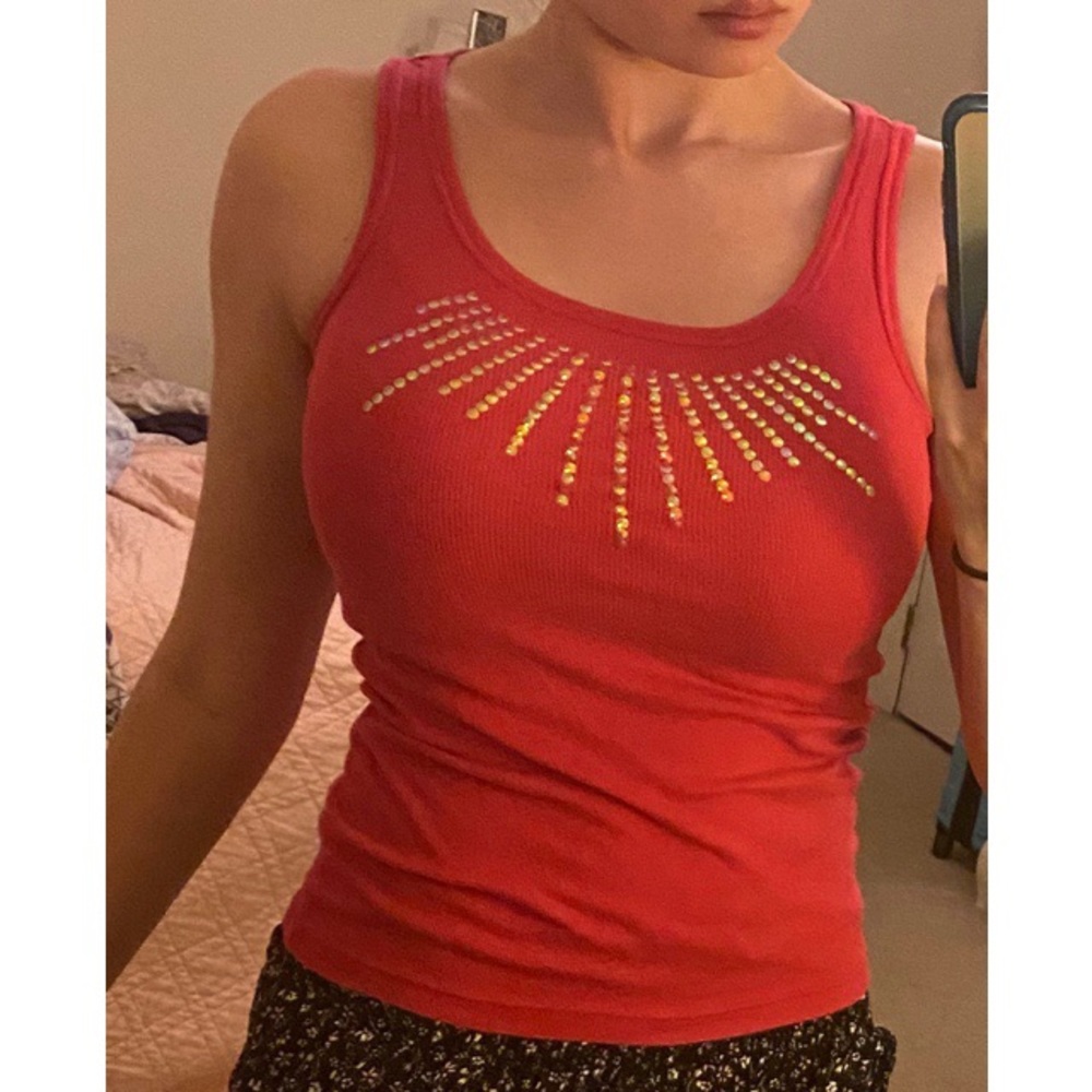 Hot pink tank top